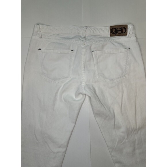 Quicksilver QSD Vintage Women’s White Denim Stretch Jeans Pockets Size 7/28 - Picture 7 of 13